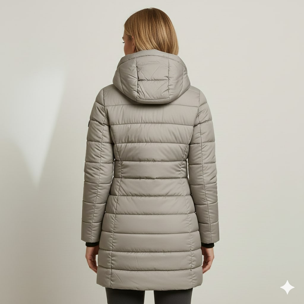 Agnieszka Women’s Puffer Jacket – Quilted Hooded Lightweight Winter Coat