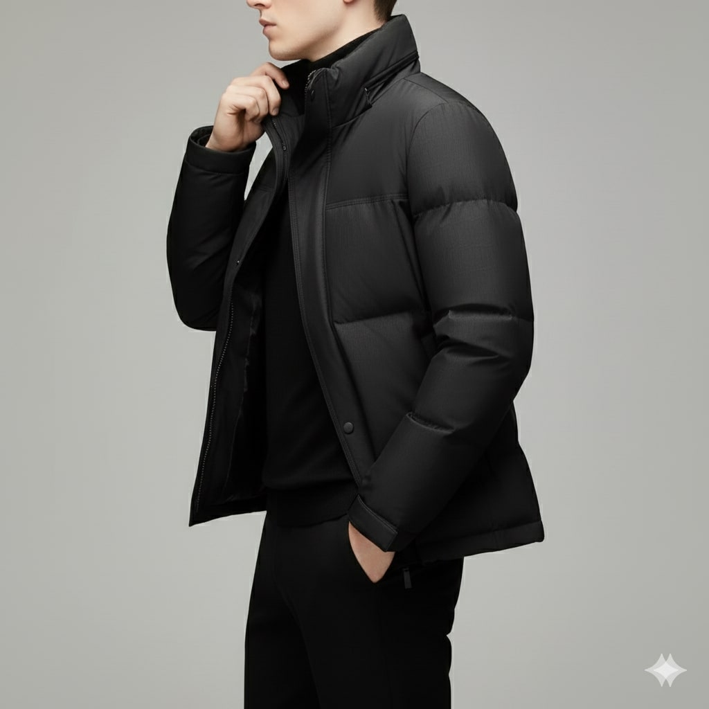 Dylan Men’s Down Jacket – High-Fill Insulated Puffer Jacket for Winter Warmth