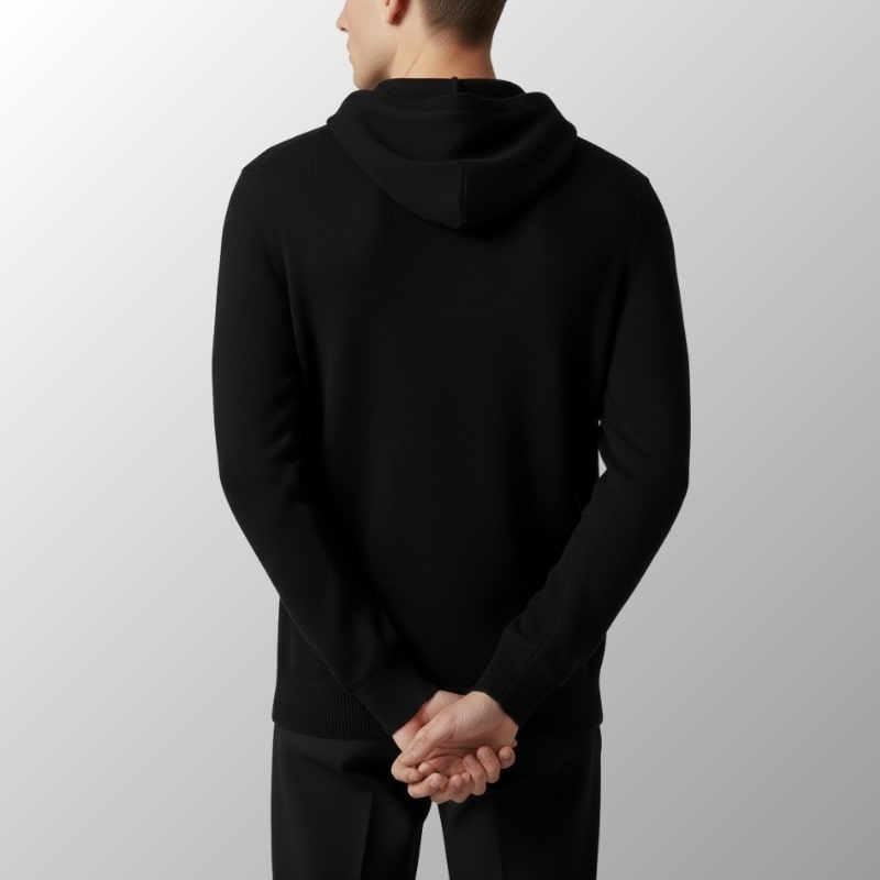 Nabil Men’s Merino Wool Hoodie – Lightweight Warmth with Tailored Fit