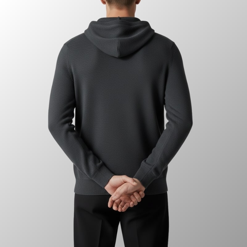 Nabil Men’s Merino Wool Hoodie – Lightweight Warmth with Tailored Fit