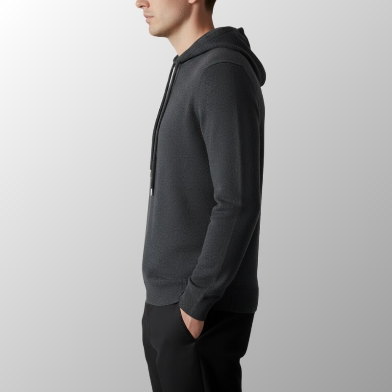 Nabil Men’s Merino Wool Hoodie – Lightweight Warmth with Tailored Fit