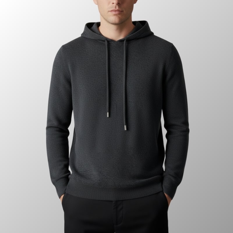 Nabil Men’s Merino Wool Hoodie – Lightweight Warmth with Tailored Fit