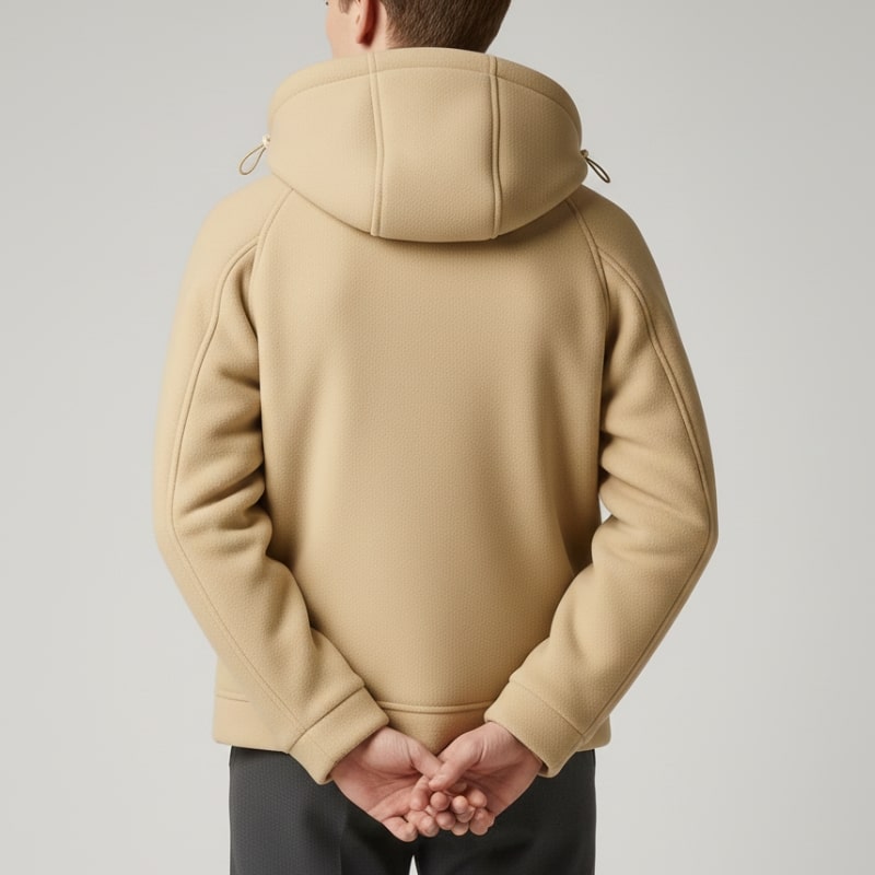 Sven Men’s Sherpa Lined Jacket – Warm Fleece Zip-Up Hooded Jacket for Cold Weather