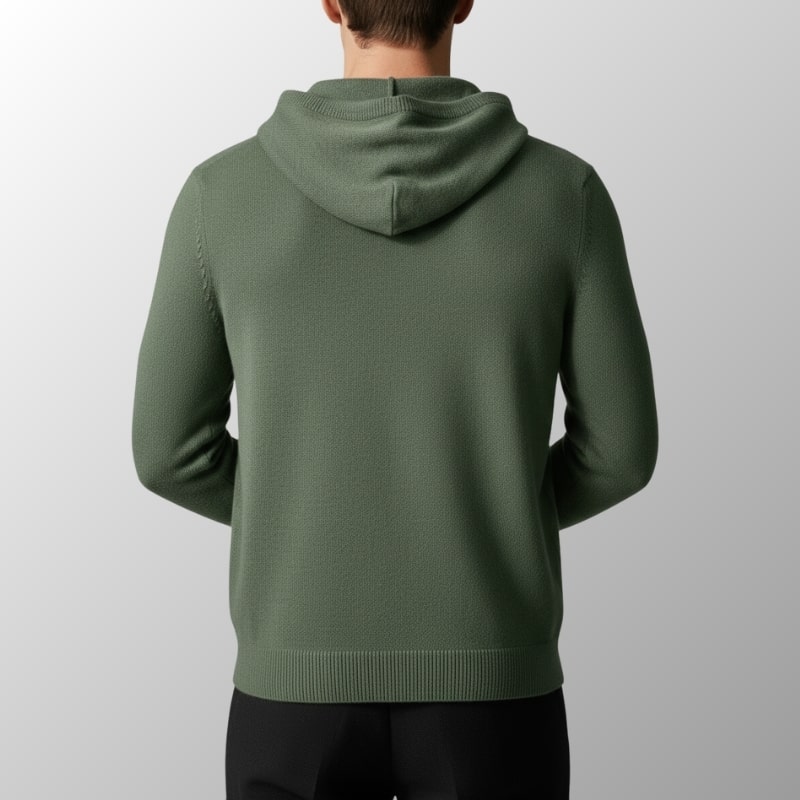 Nabil Men’s Merino Wool Hoodie – Lightweight Warmth with Tailored Fit