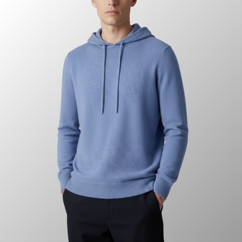 Nabil Men’s Merino Wool Hoodie – Lightweight Warmth with Tailored Fit