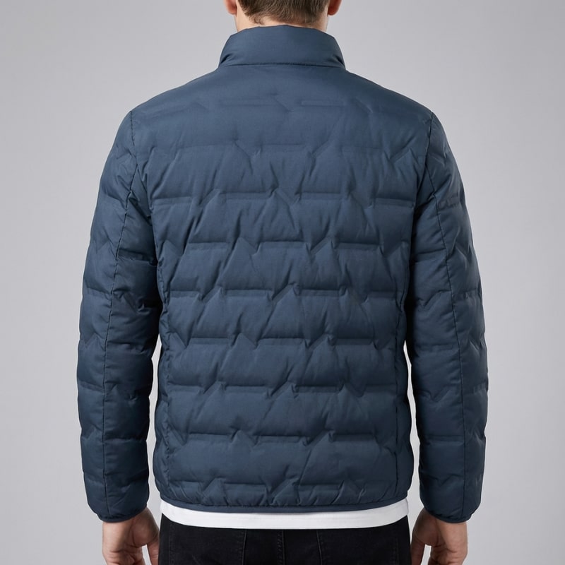 Giacomo Men’s Quilted Puffer Jacket – Lightweight Cotton-Padded Zip-Up Jacket