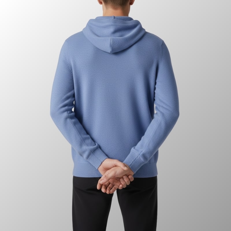 Nabil Men’s Merino Wool Hoodie – Lightweight Warmth with Tailored Fit