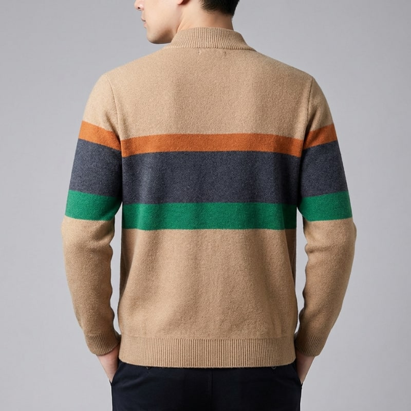 Matteo Men’s Zip Up Jacket – Soft Knit Lightweight Jacket for Cold Weather