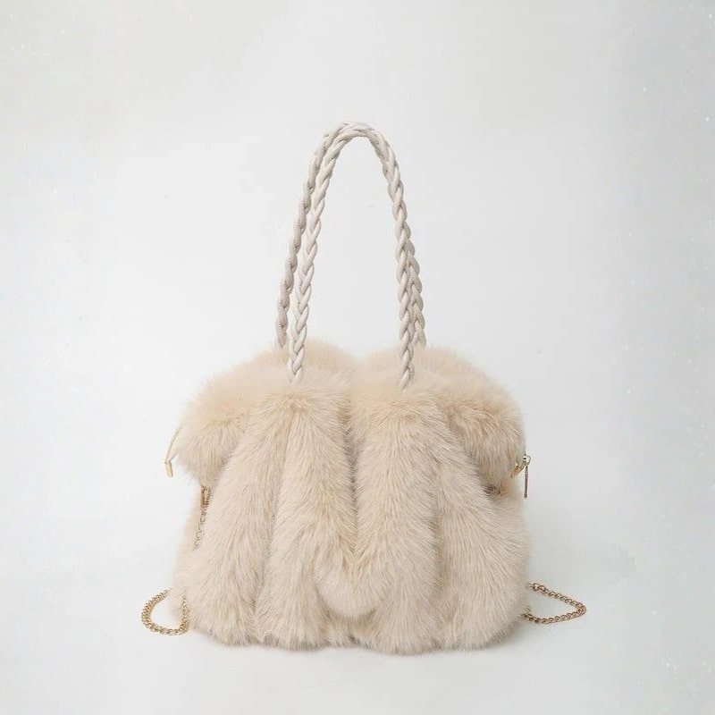 Olivia Women’s Shoulder Tote Bag –  Plush Velvet Lightweight & Timeless Design