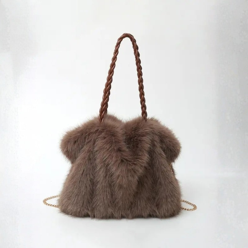 Olivia Women’s Shoulder Tote Bag –  Plush Velvet Lightweight & Timeless Design