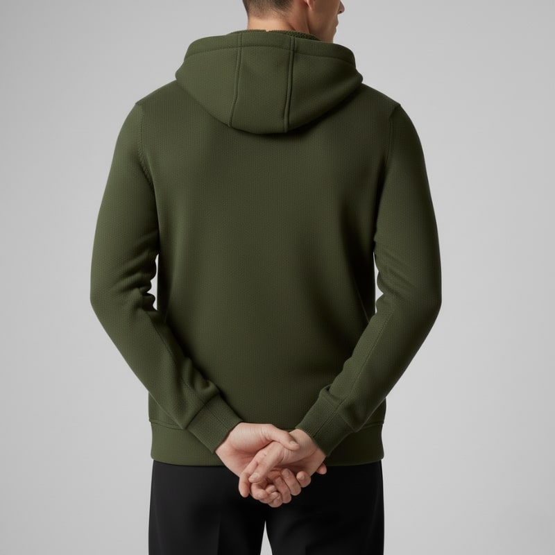 Sven Men’s Sherpa Lined Jacket – Warm Fleece Zip-Up Hooded Jacket for Cold Weather