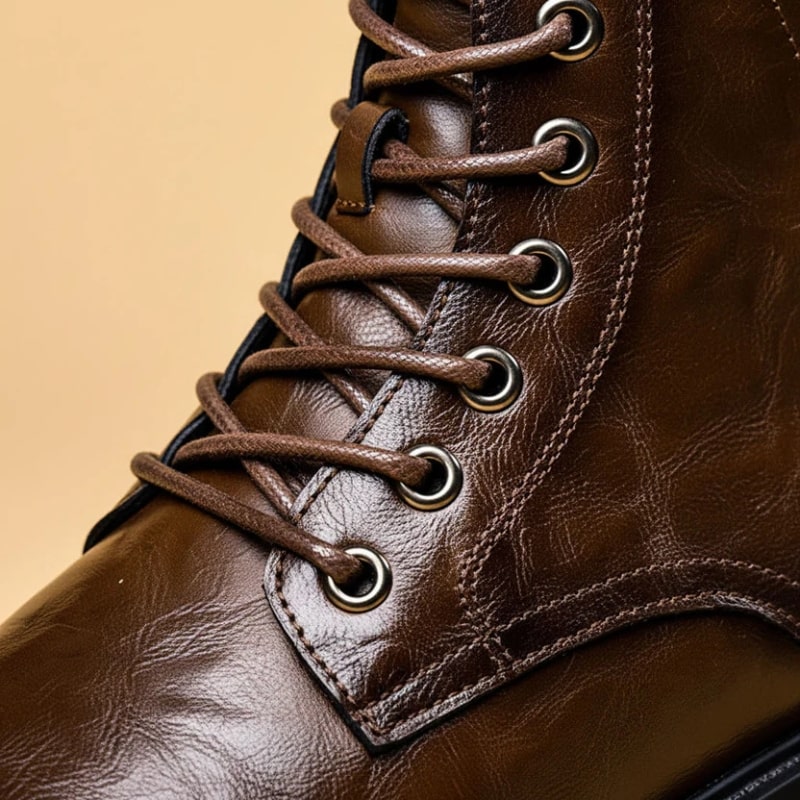Francesco Men’s Leather Boots – Handcrafted Polished Leather Ankle Boots