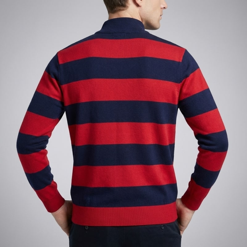 Connor Men’s Quarter-Zip Sweater – Medium-Weight Cotton Knit with Relaxed Fit Pullover