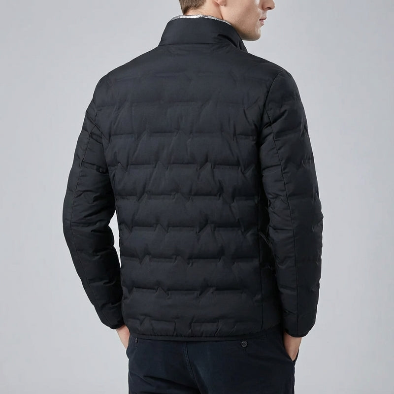 Giacomo Men’s Quilted Puffer Jacket – Lightweight Cotton-Padded Zip-Up Jacket