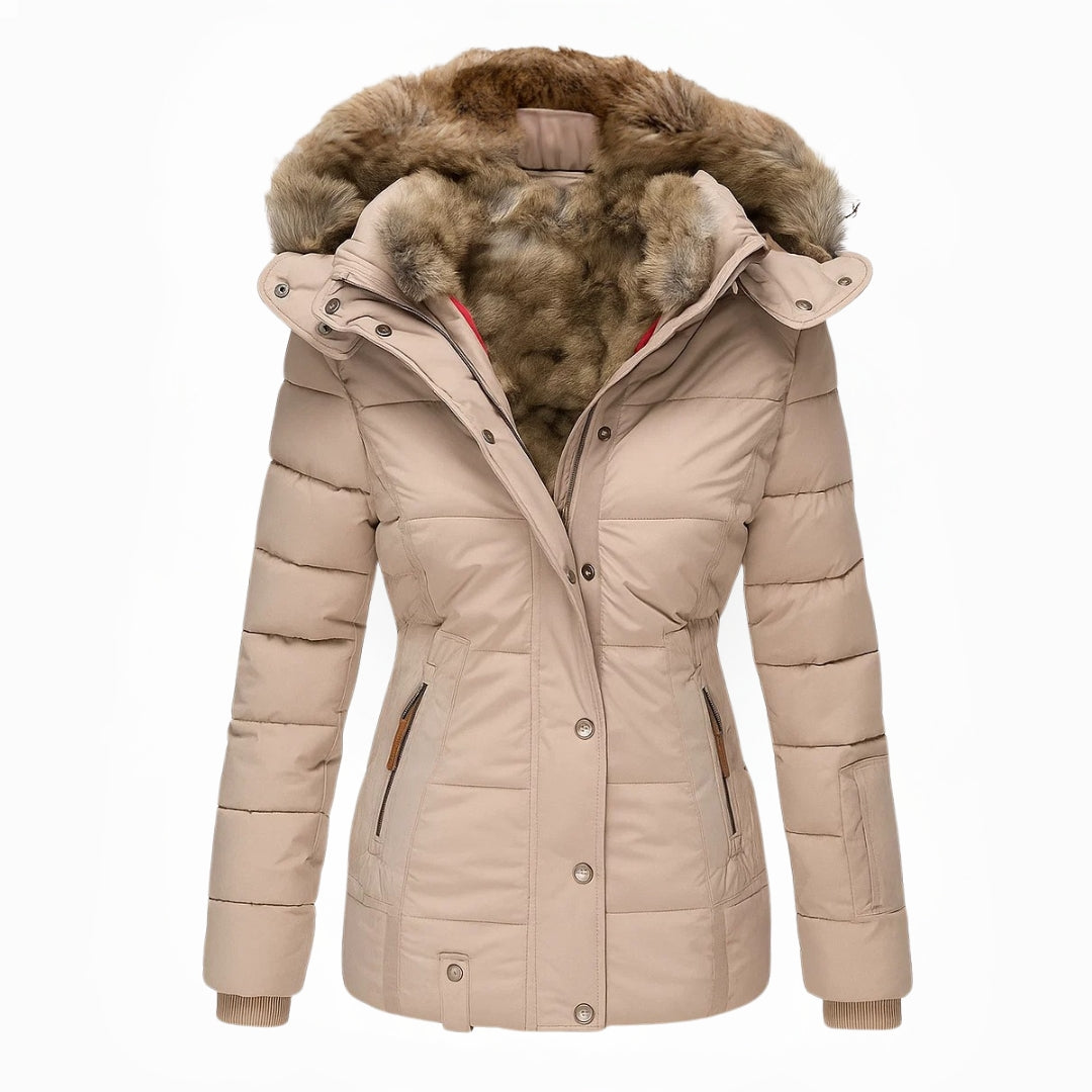 Victoria Women’s Winter Jacket – Insulated Zip-Up Hooded Jacket