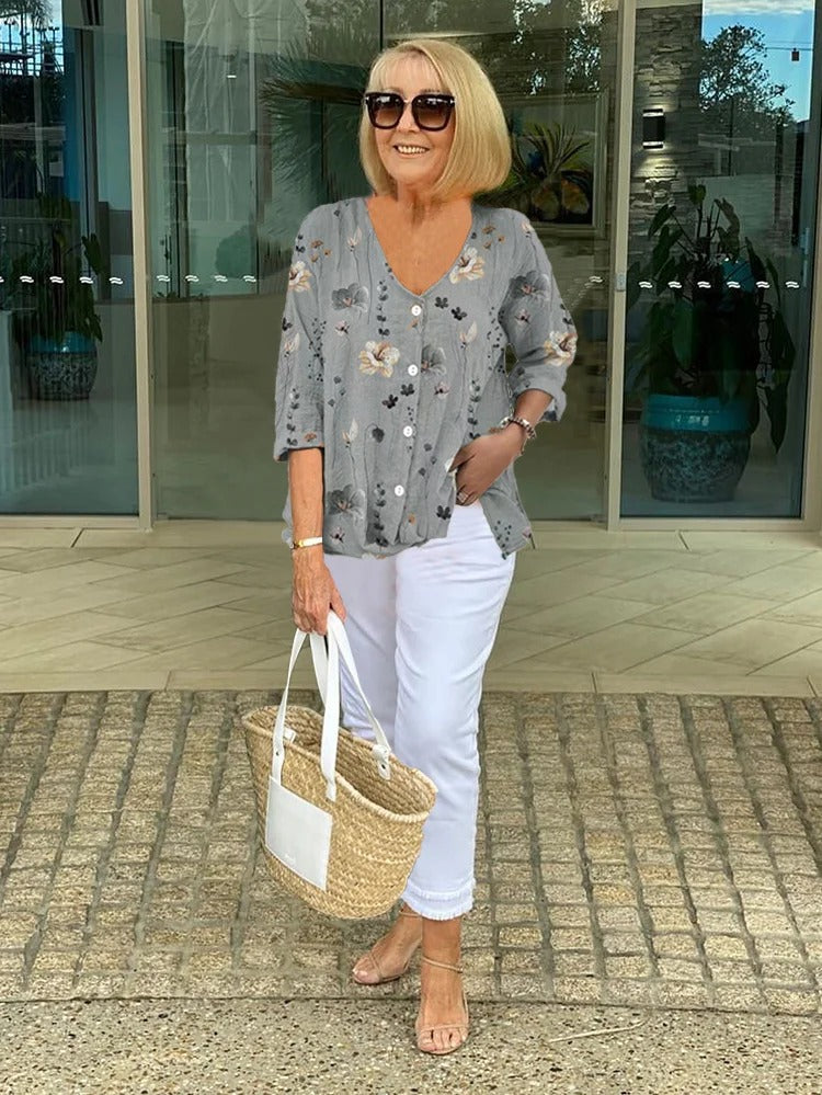 Vincent | Elegant Floral Top