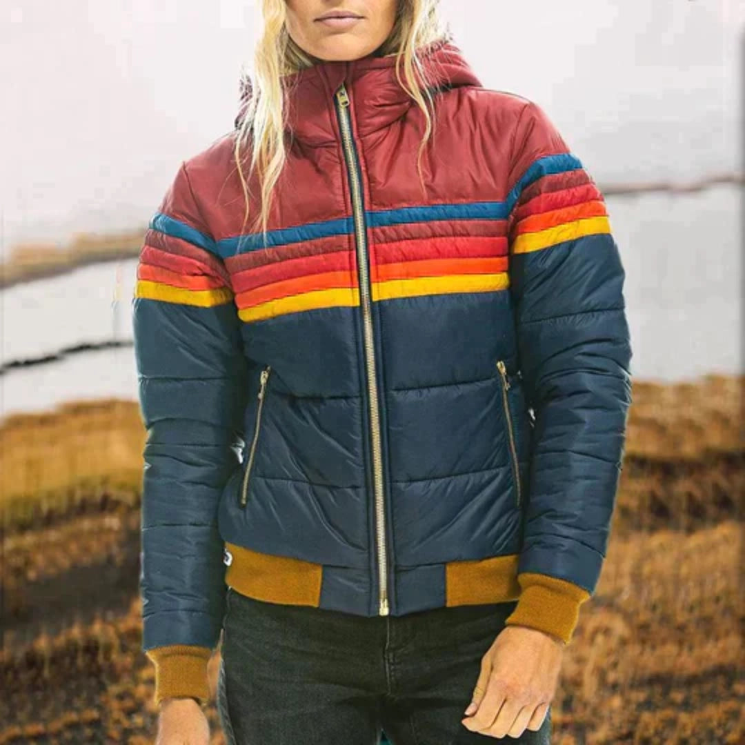 Camila | Women's Color-Block Puffer Winter Jacket