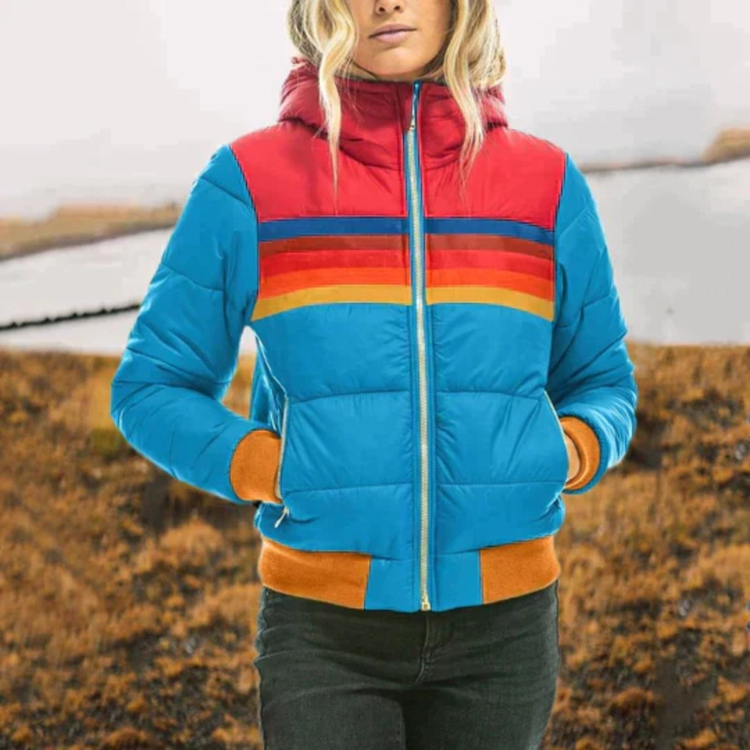 Camila | Women's Color-Block Puffer Winter Jacket