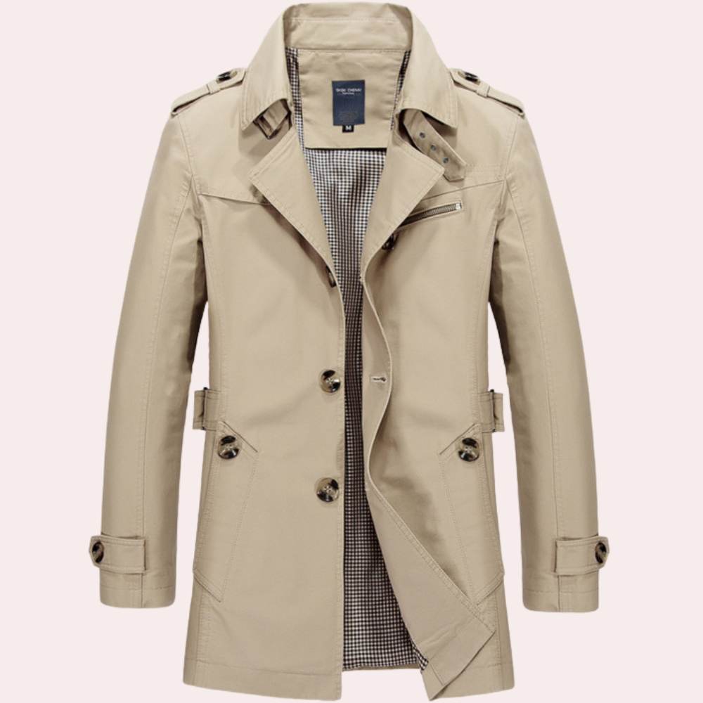 Tristan | Men’s Stylish Trench Coat for Winter