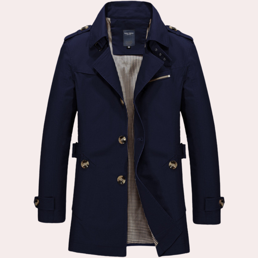 Tristan | Men’s Stylish Trench Coat for Winter