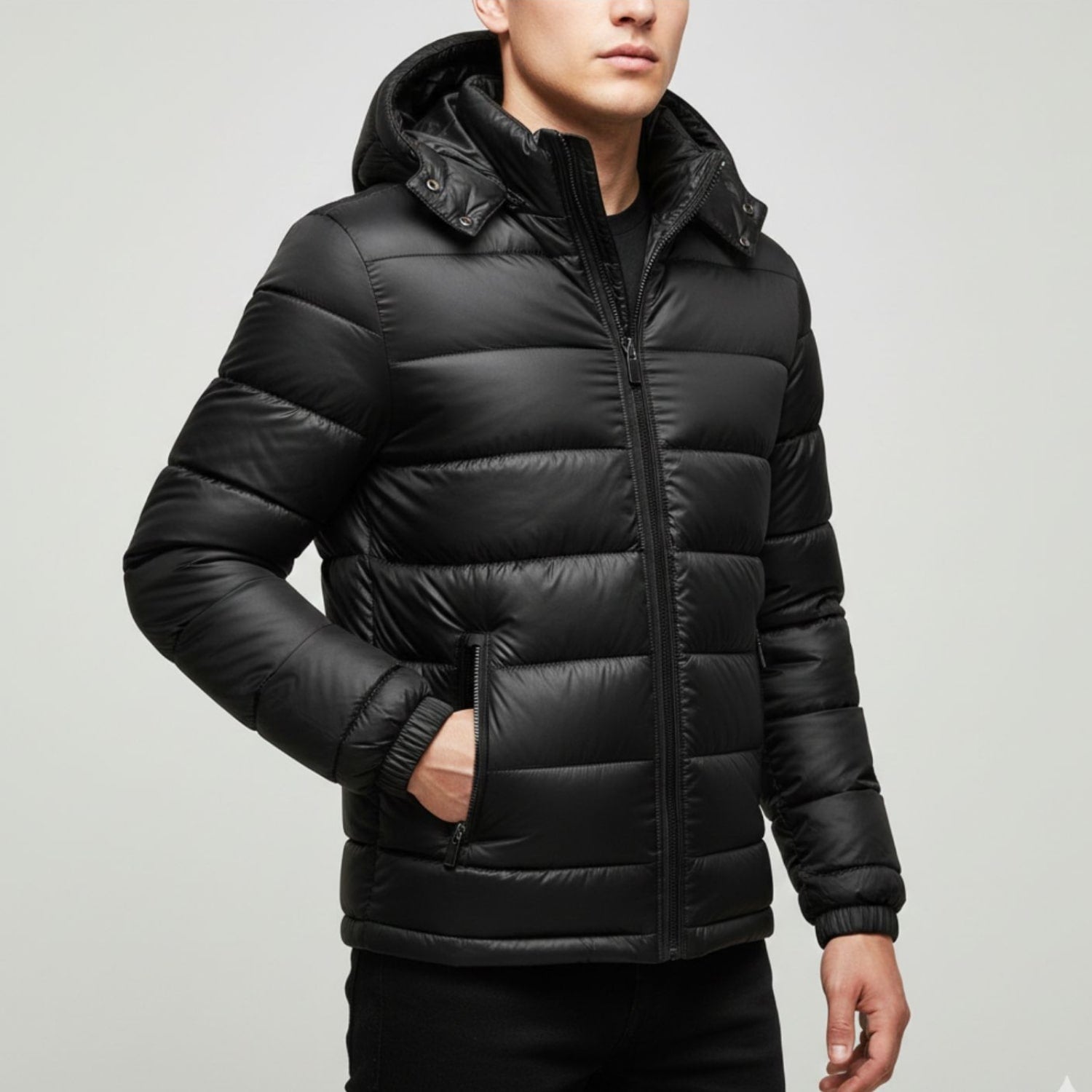 Luka Men’s Quilted Jacket – Cotton-Filled Insulated Winter Puffer Jacket