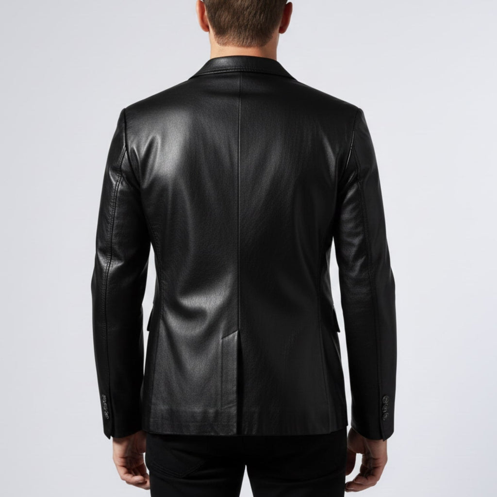 Maxime Men’s Leather Jacket – Premium Smooth Leather with Cotton Lining