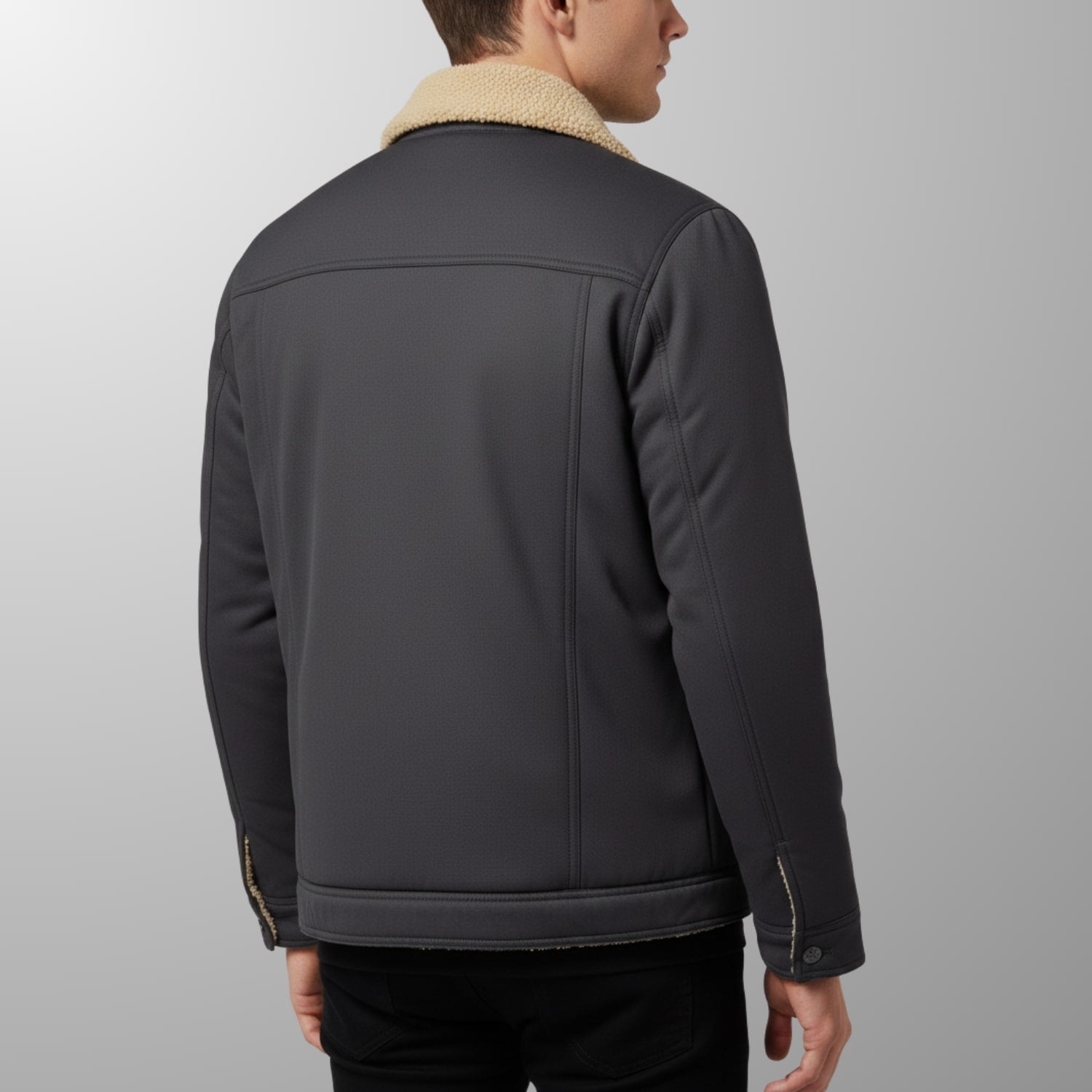 Lucien Men’s Fleece Bomber Jacket – Soft Fleece Zip Jacket with Classic Bomber Design