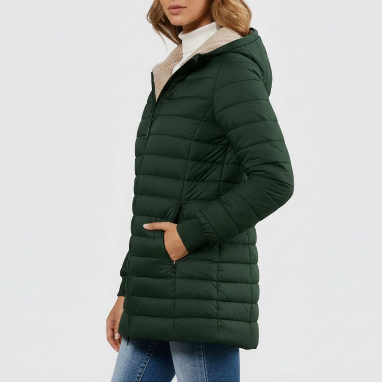 Anastasia Women’s Puffer Jacket – Long Waterproof Quilted Coat for Winter Warmth