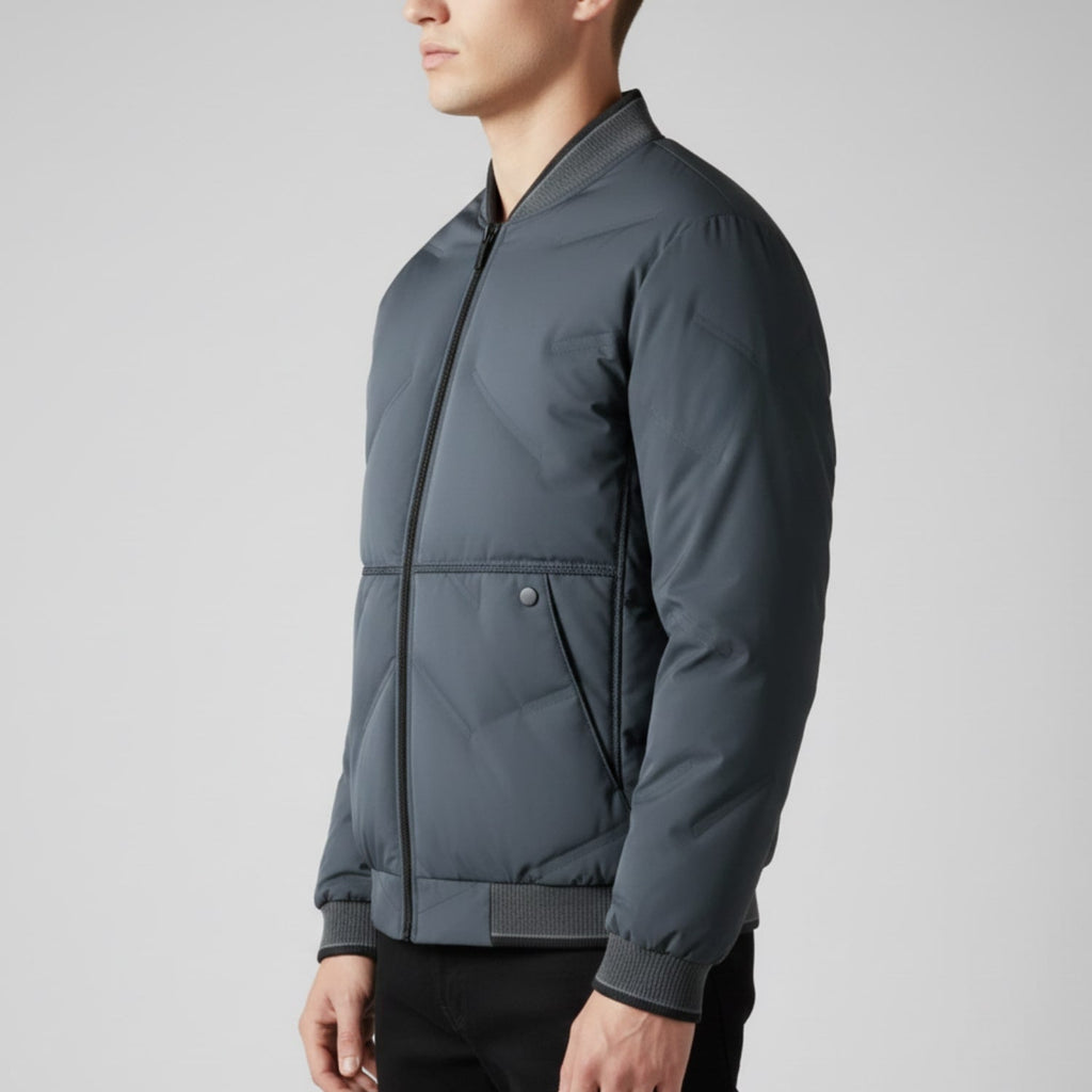 Jasper Men’s Bomber Jacket – Insulated Lightweight Jacket with Weather-Resistant Shell