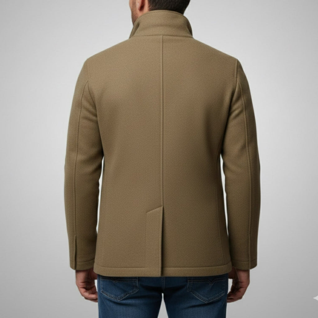 Berk Men’s Wool Jacket – Tailored Premium Wool Blend Coat for Cold Weather
