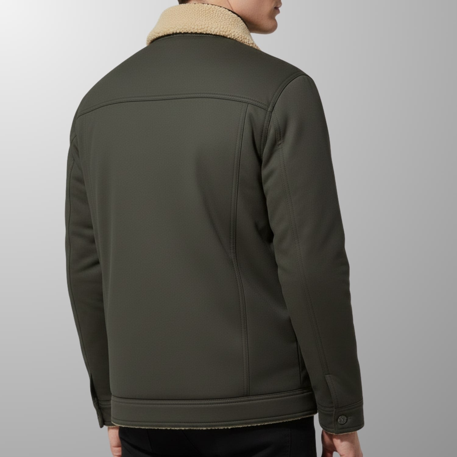Lucien Men’s Fleece Bomber Jacket – Soft Fleece Zip Jacket with Classic Bomber Design