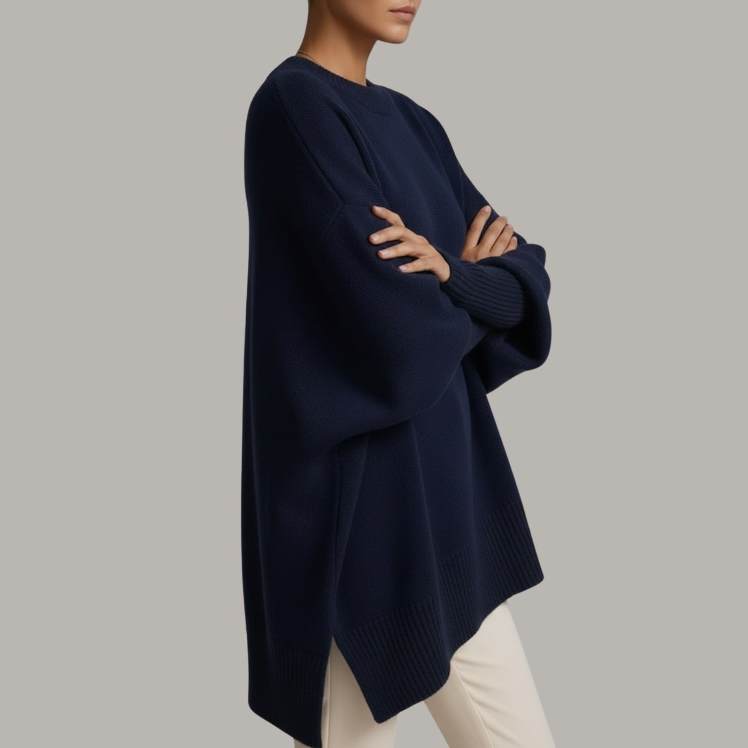 Bianca Women’s Knit Sweater – Soft Luxe Oversized Pullover