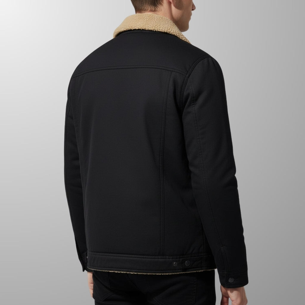 Lucien Men’s Fleece Bomber Jacket – Soft Fleece Zip Jacket with Classic Bomber Design