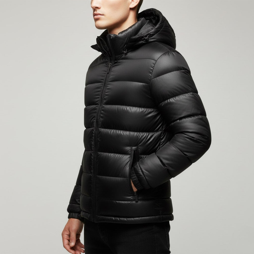 Luka Men’s Quilted Jacket – Cotton-Filled Insulated Winter Puffer Jacket