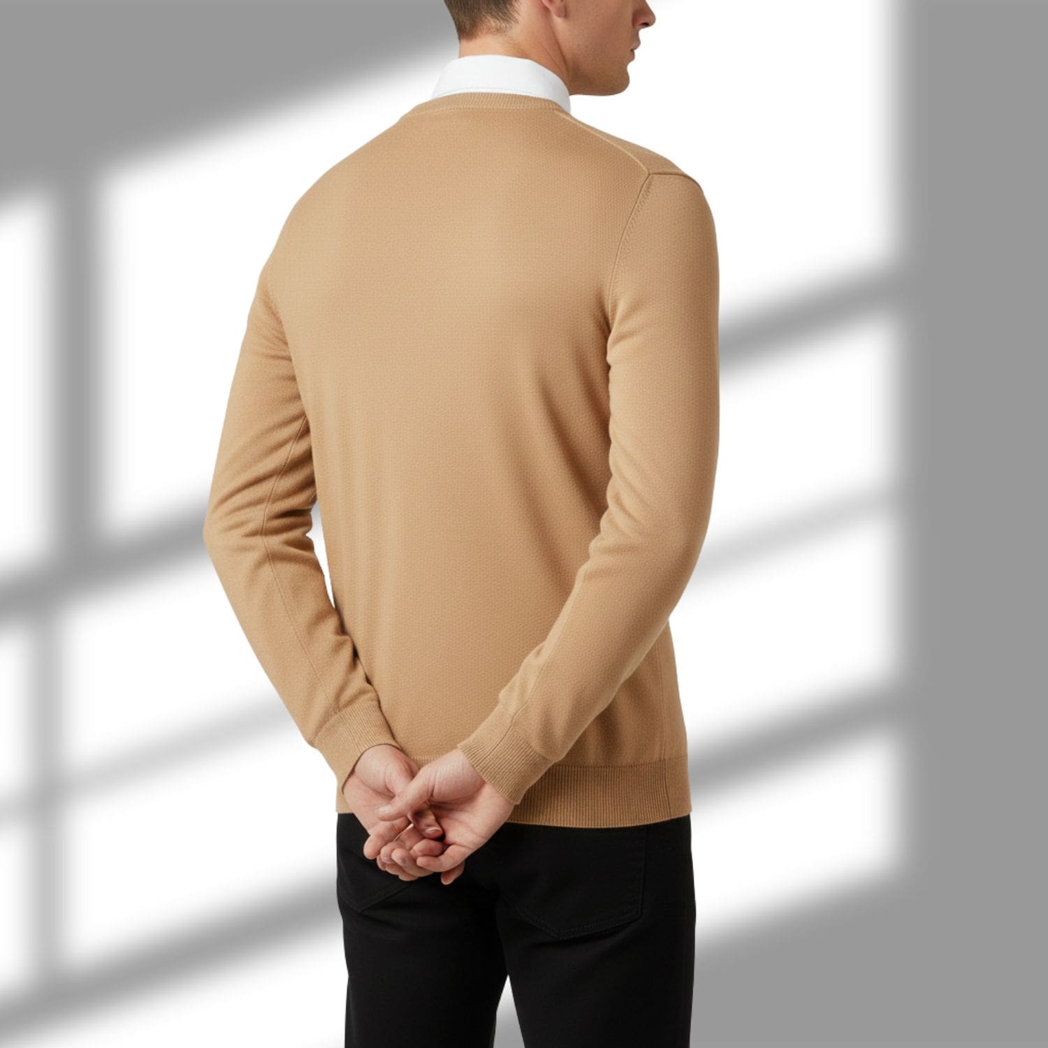 Onur Men’s Knit Sweater – Lightweight V-Neck Pullover