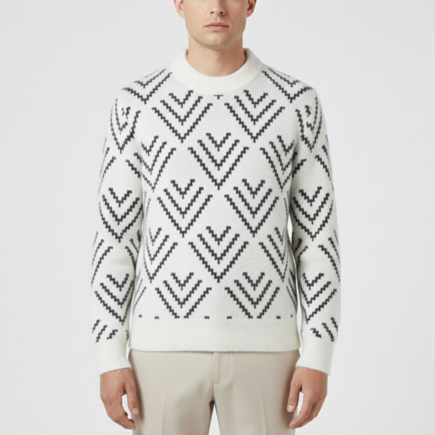 Rémi Men’s Knit Sweater – Plush Winter Pullover for Layered Warmth