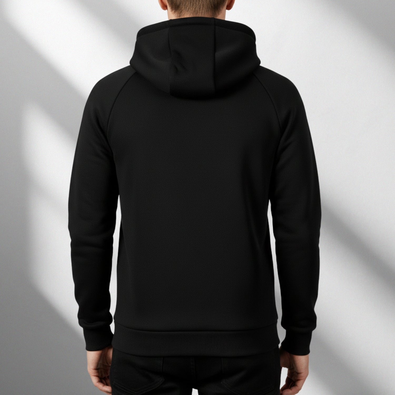 Adem Men's Zip-Up Hoodie – Heavyweight Cotton Blend Pullover with Multi-Pocket Design