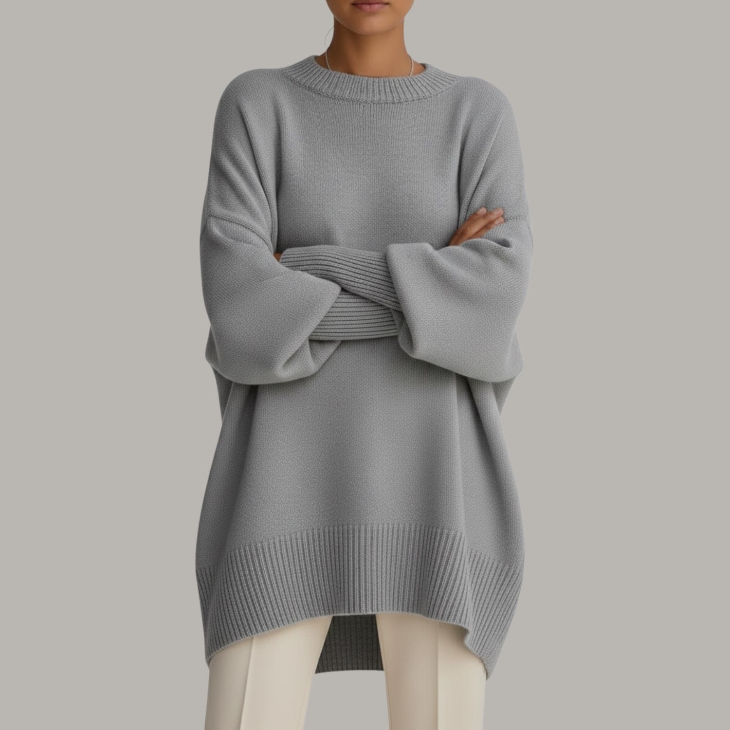 Bianca Women’s Knit Sweater – Soft Luxe Oversized Pullover