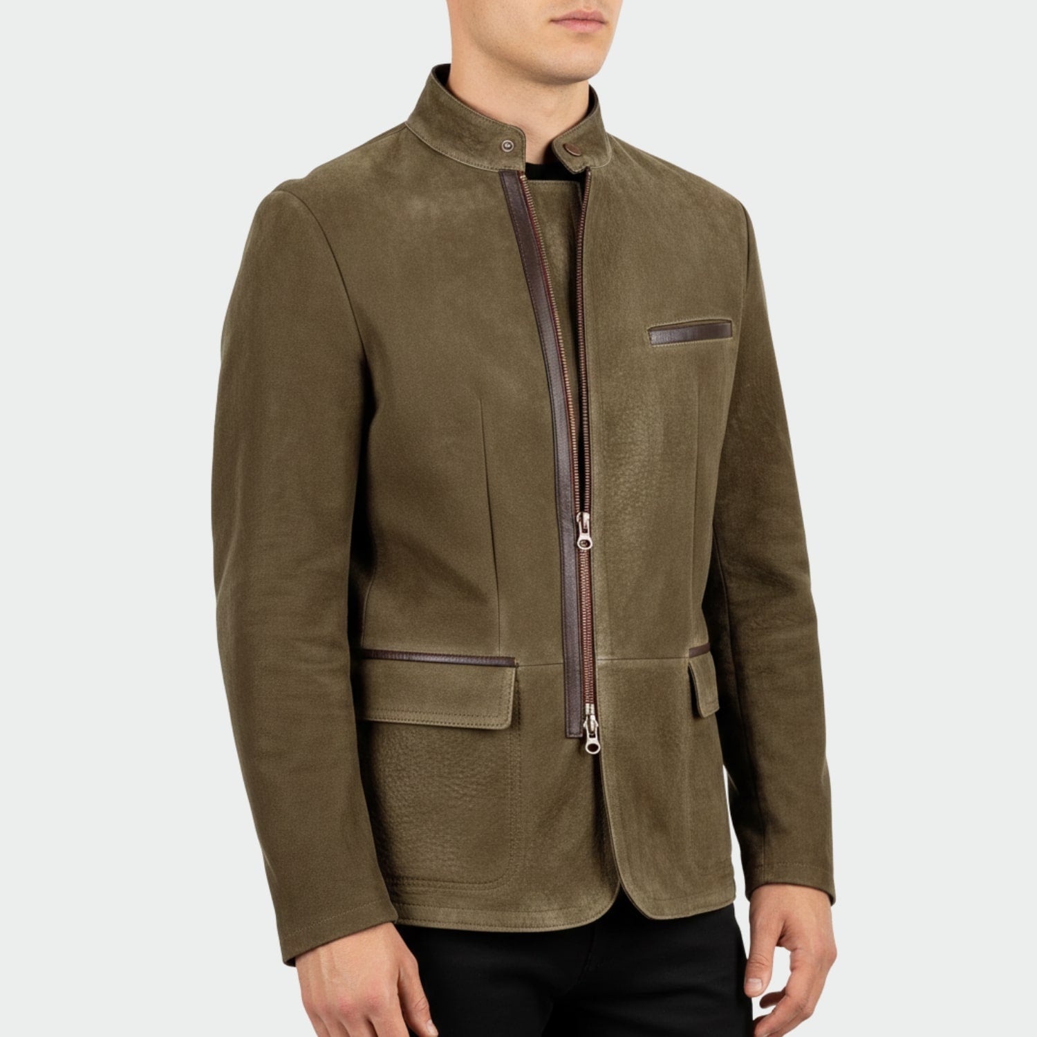Clément Men’s Suede Jacket – Premium Suede Field Coat for Fall/Winter Layering