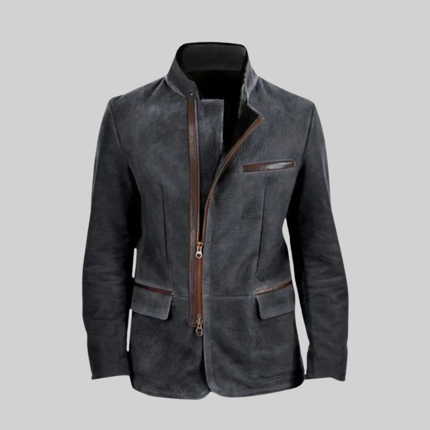 Clément Men’s Suede Jacket – Premium Suede Field Coat for Fall/Winter Layering