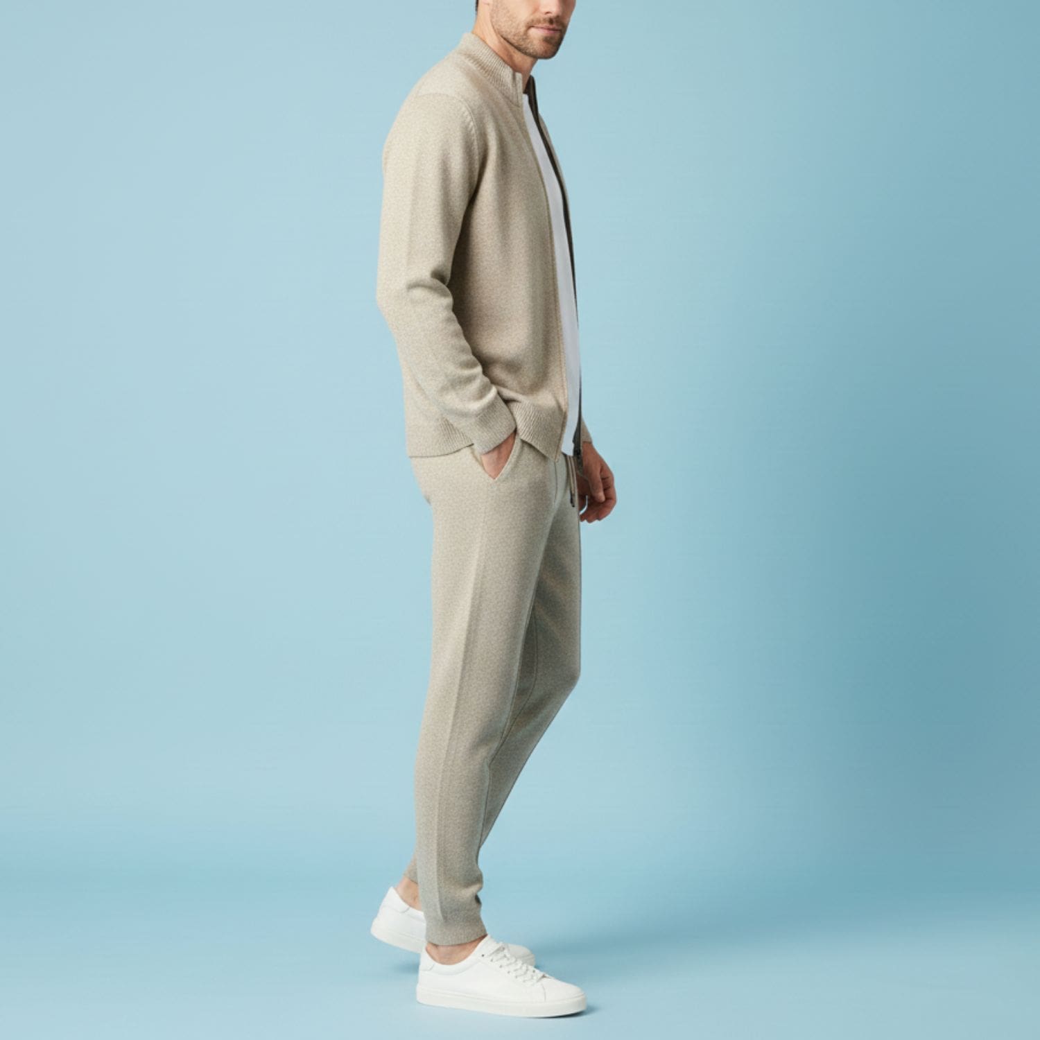 Julien Men’s Tracksuit – Soft Full-Zip Jacket & Tailored Lounge Pants