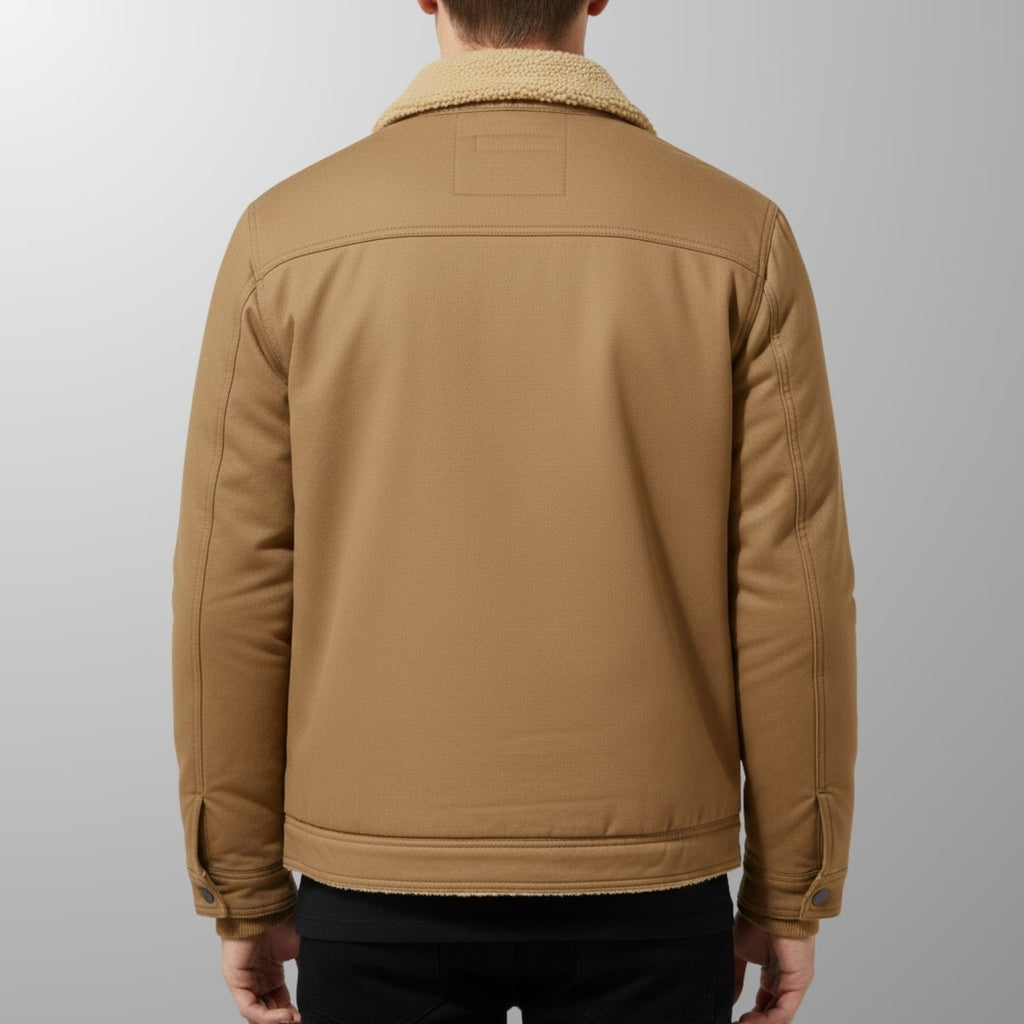 Lucien Men’s Fleece Bomber Jacket – Soft Fleece Zip Jacket with Classic Bomber Design