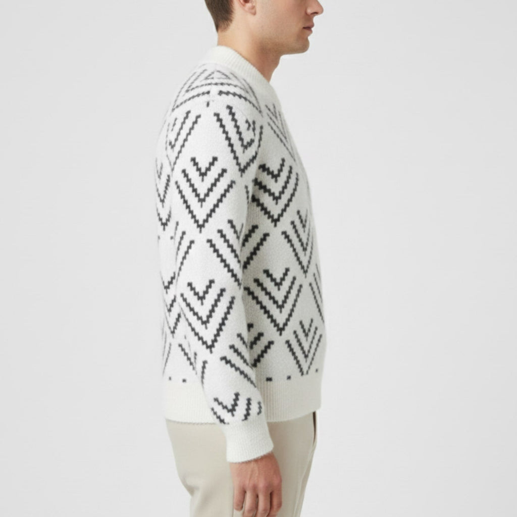 Rémi Men’s Knit Sweater – Plush Winter Pullover for Layered Warmth