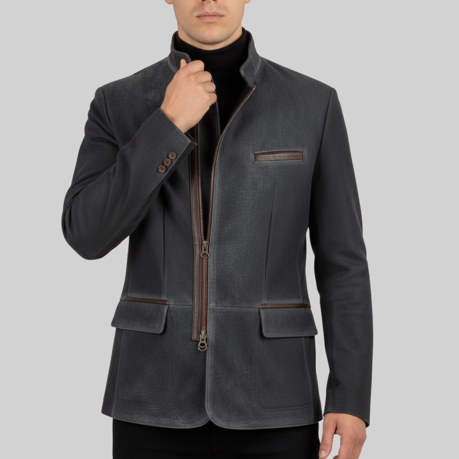 Clément Men’s Suede Jacket – Premium Suede Field Coat for Fall/Winter Layering