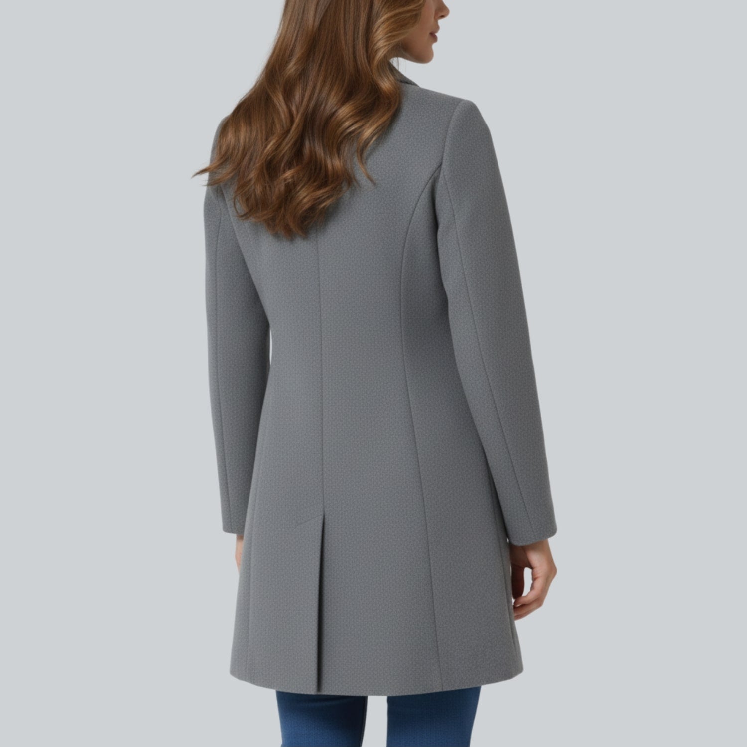 Petra Women’s Winter Trench Coat – Single-Breasted Fit & Flare Jacket