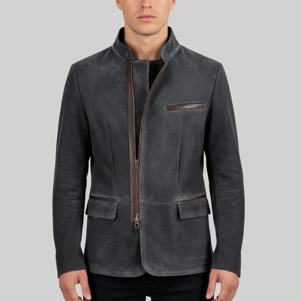 Clément Men’s Suede Jacket – Premium Suede Field Coat for Fall/Winter Layering