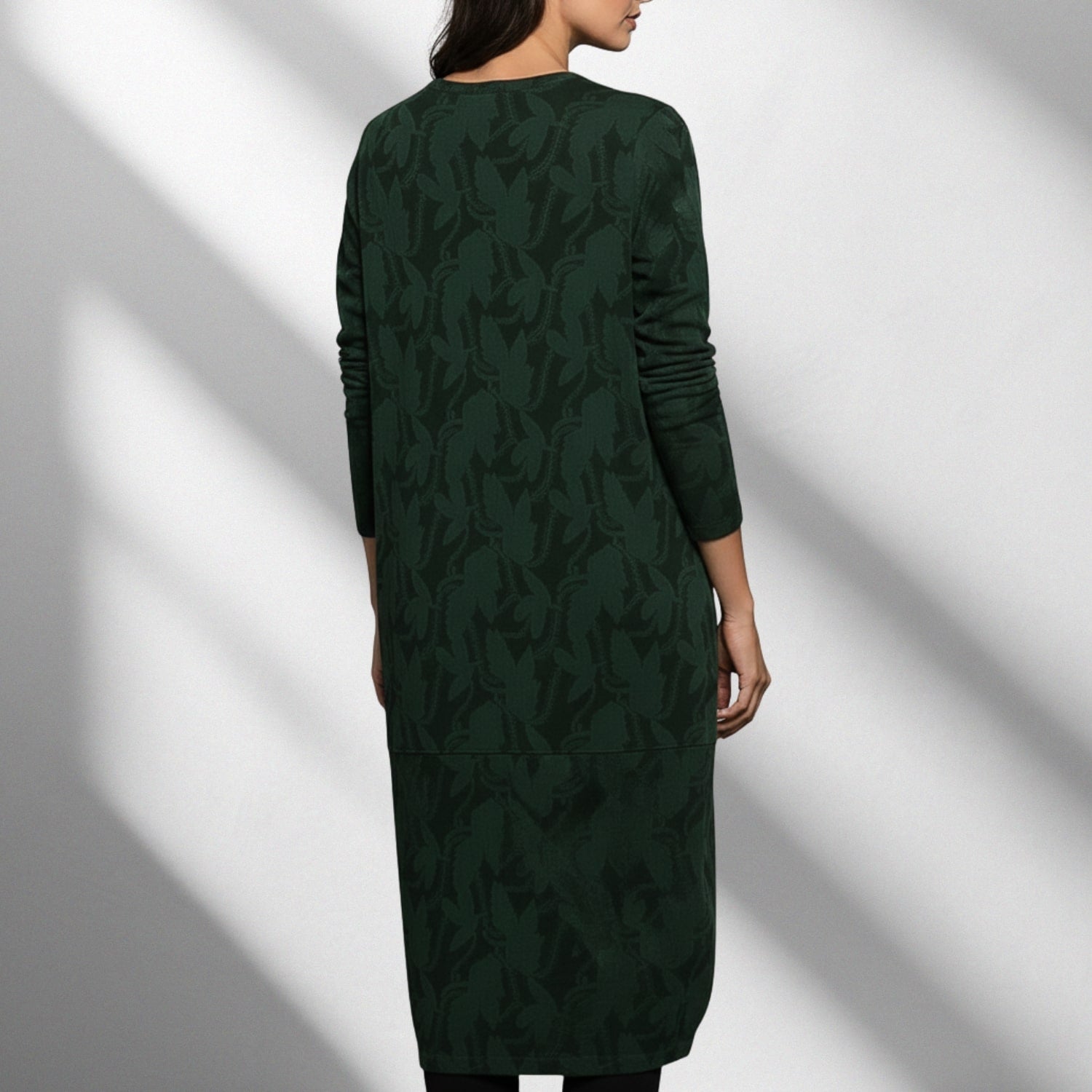 Freya Women's Long-Sleeve Winter Dress – Soft Knit Fabric Sweater Dress with Flattering Silhouette