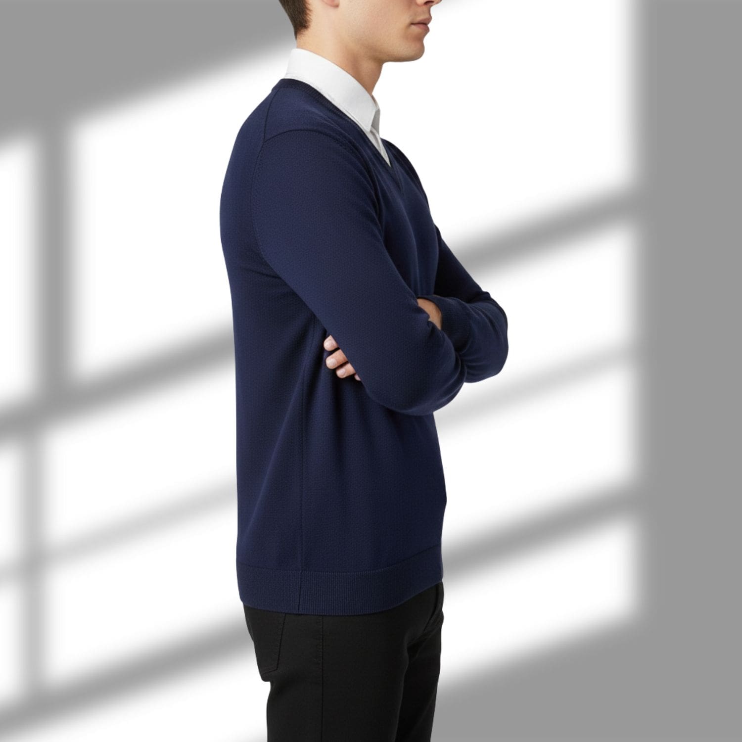 Onur Men’s Knit Sweater – Lightweight V-Neck Pullover