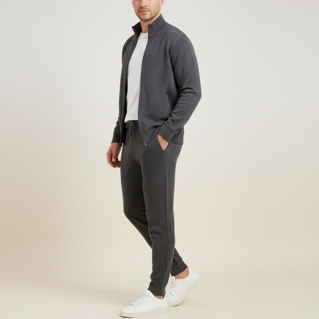 Julien Men’s Tracksuit – Soft Full-Zip Jacket & Tailored Lounge Pants