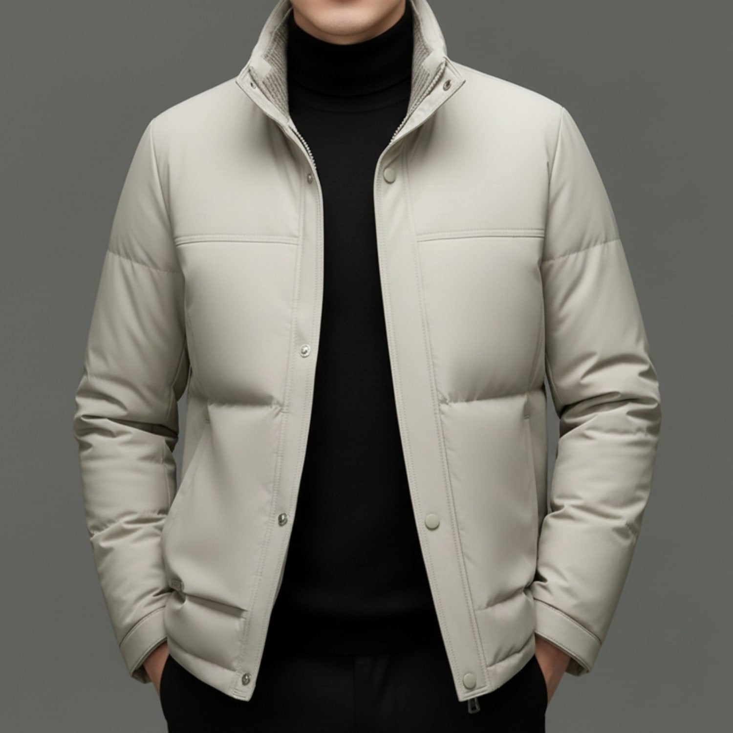 Dylan Men’s Down Jacket – High-Fill Insulated Puffer Jacket for Winter Warmth